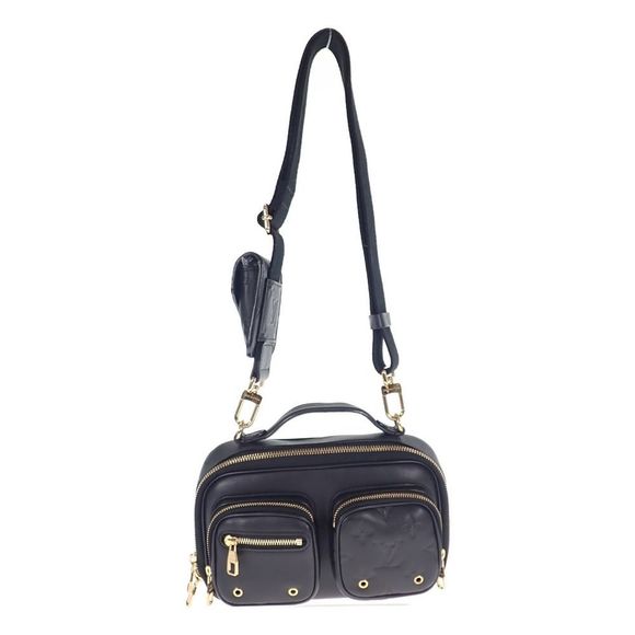 Louis Vuitton Utility Cross Bag Body Bag Calfskin Black Gold - Picture 2 of 12